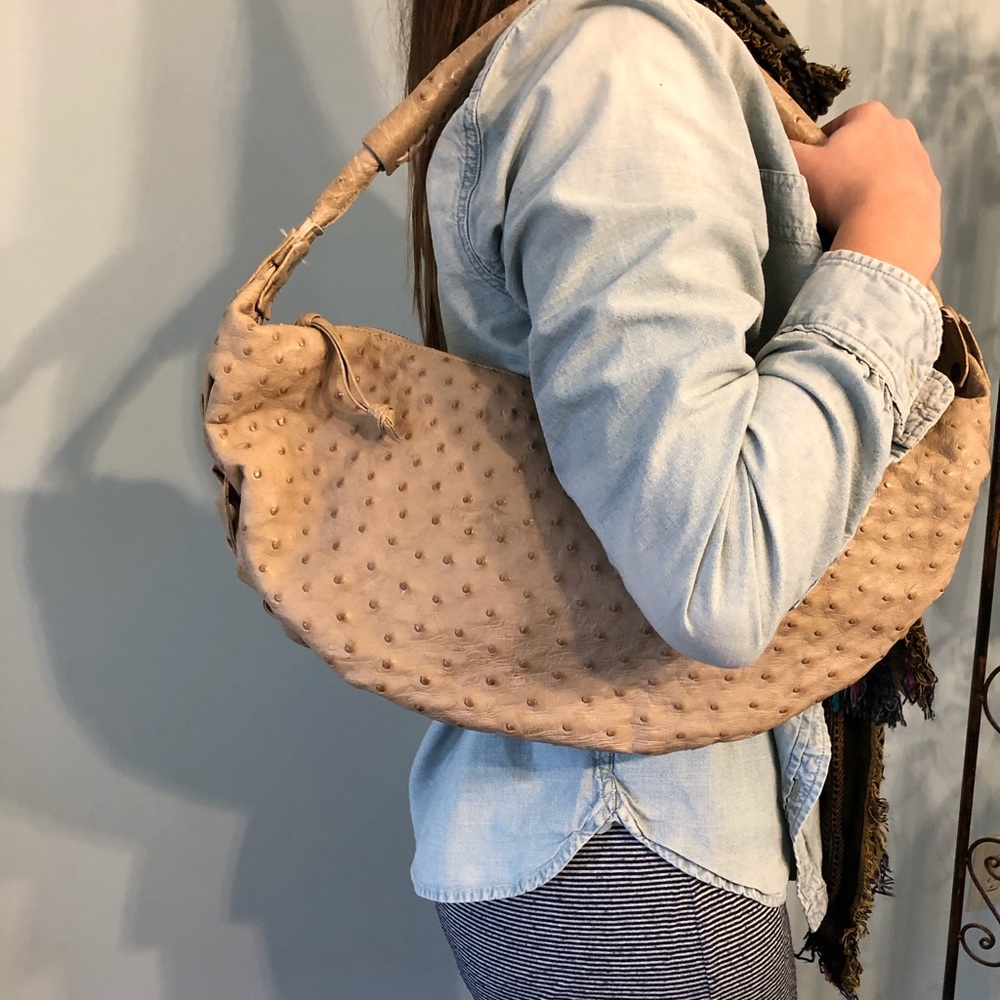 Genuine Ostrich Handbag Gem